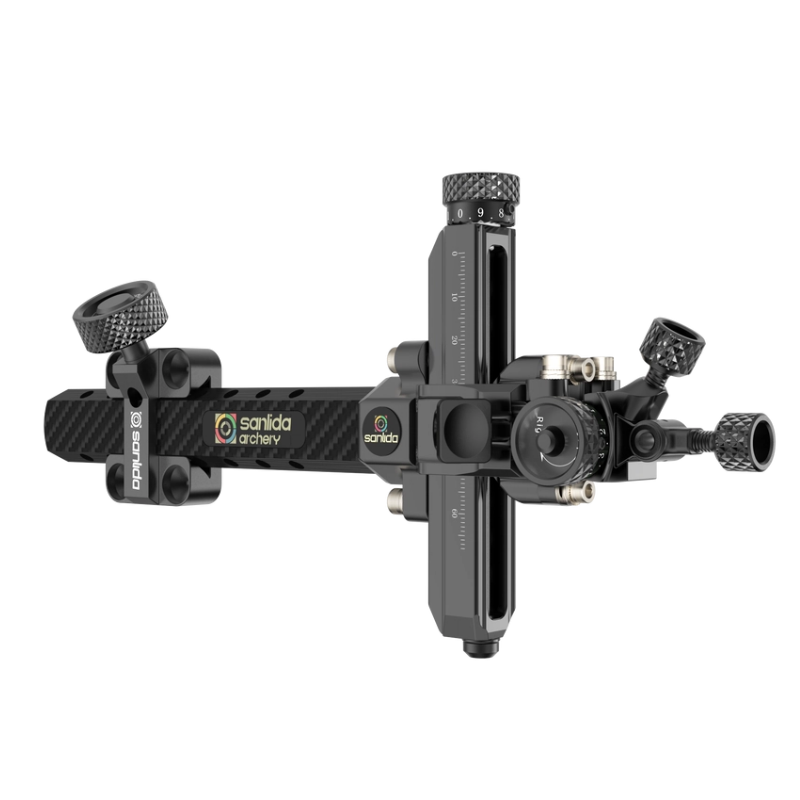 Спортивный прицел для блочного лука Sanlida Carbon X10 9" v3