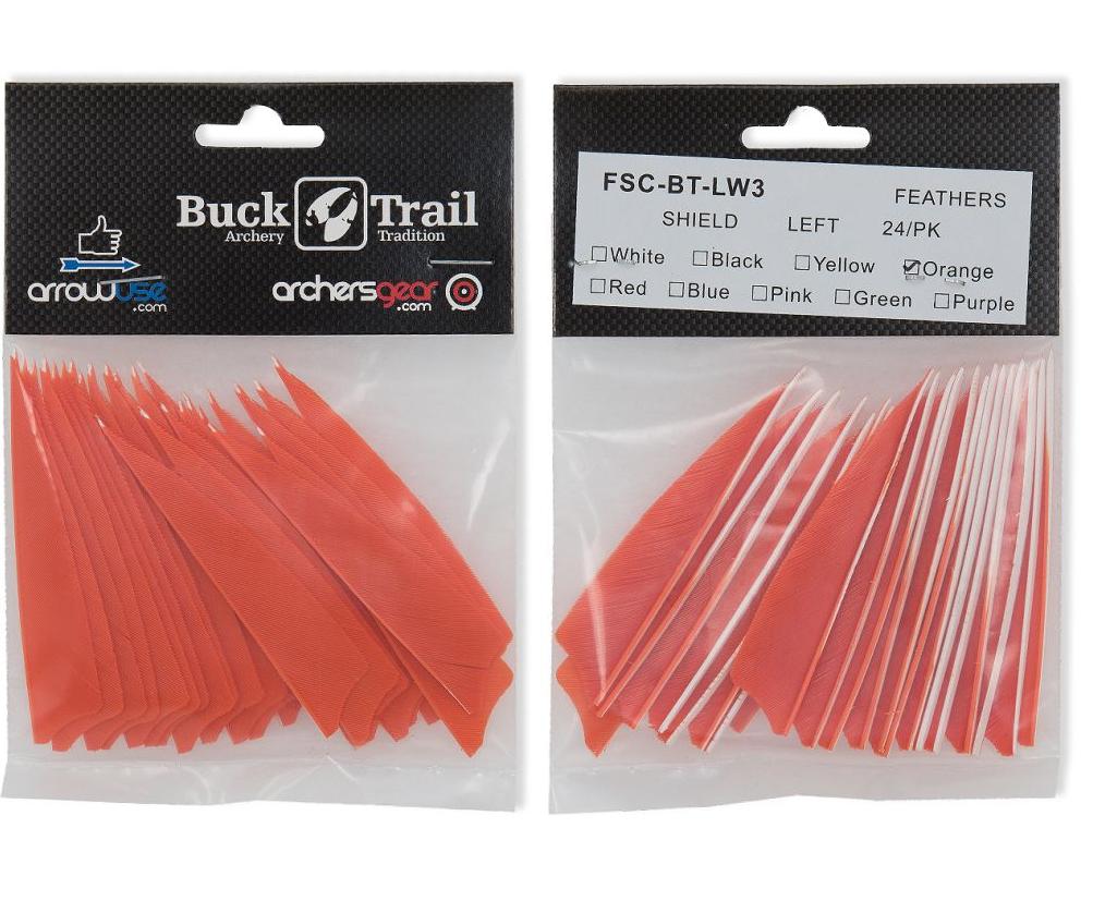 товар Оперение натуральное SHIELD 3" орандж 24/шт
