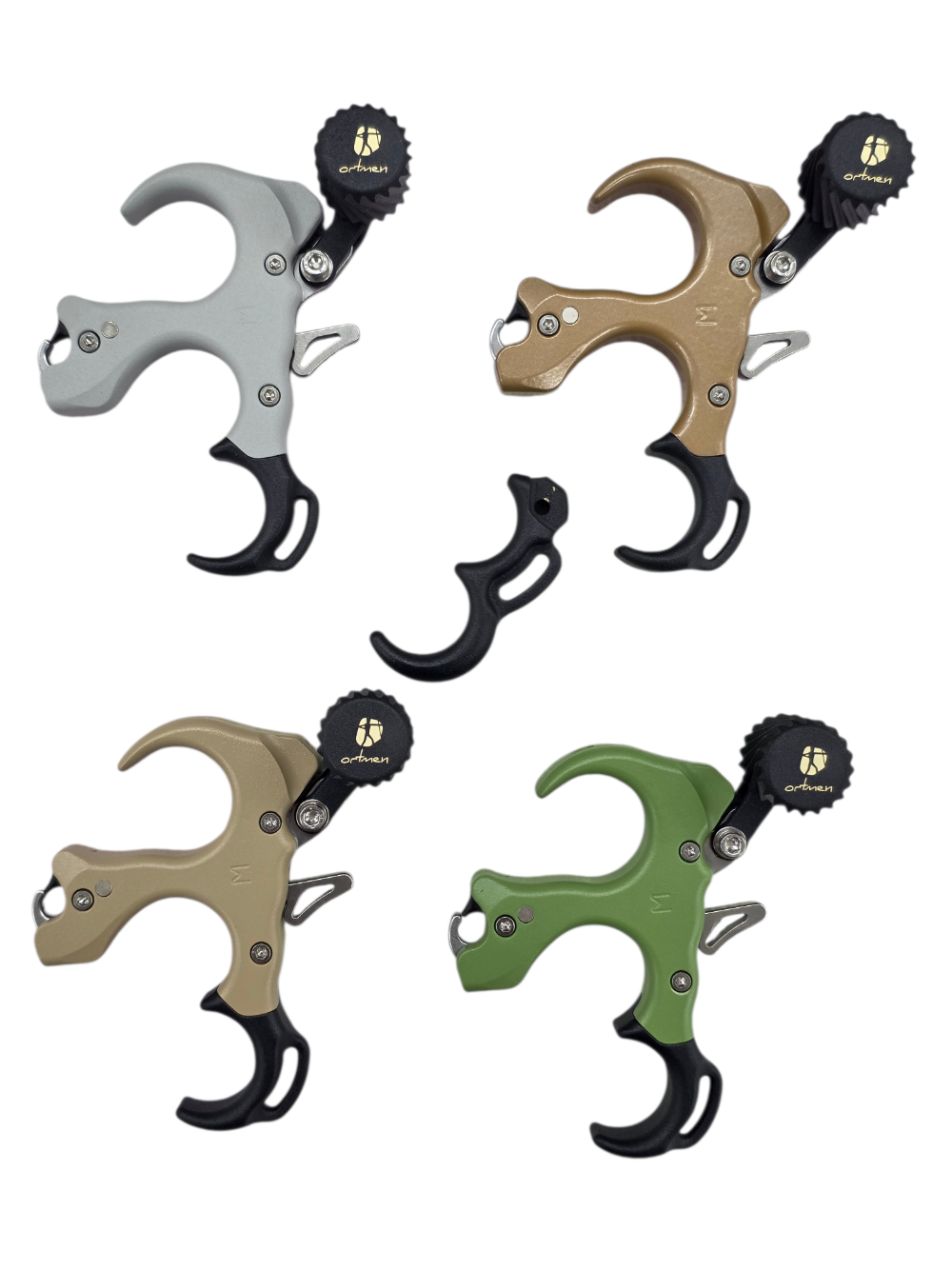 Релиз для стрельбы из лука BUTTON Pro Brass на 3-4 пальца Зеленый