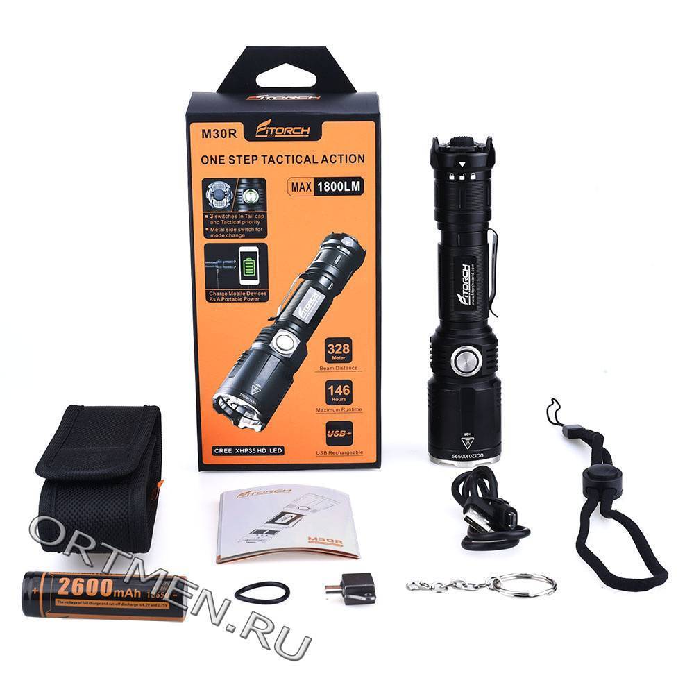 Фонарь FiTorch M30R тактический