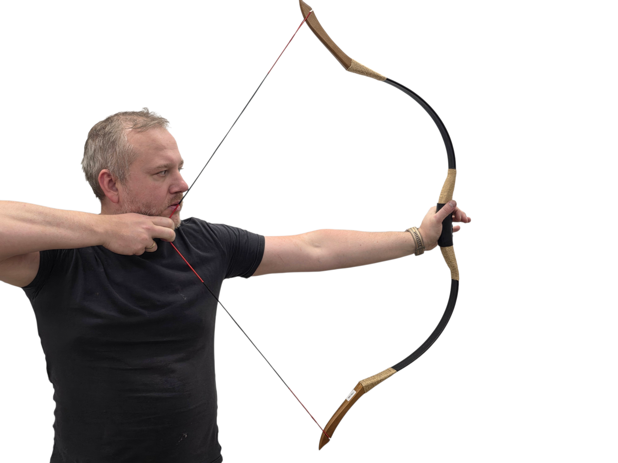 Традиционный монгольский лук Монгол Черный 30 фунтов