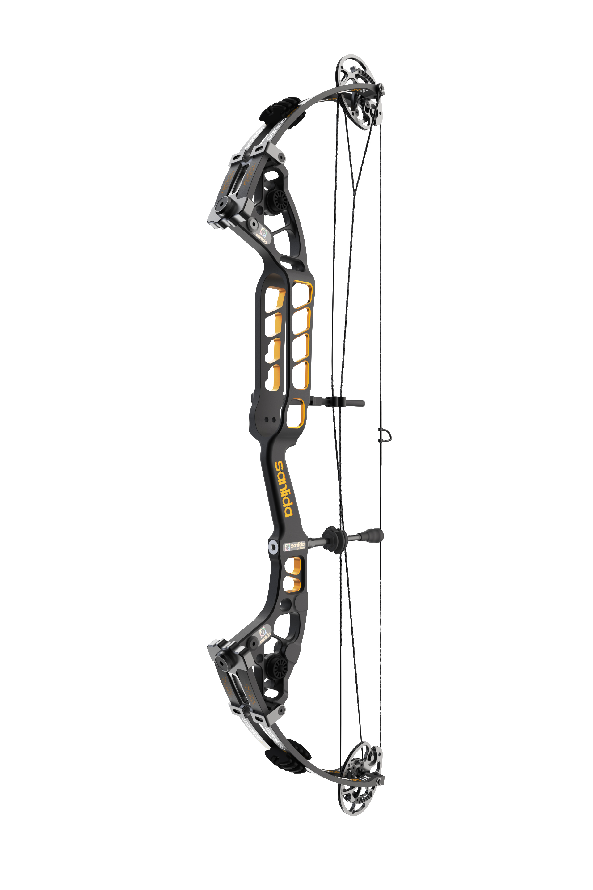 Спортивный блочный лук Sanlida Hero X10 III ver 3.0 37" Черно-Золотой 40-50 фунтов 24-26,5