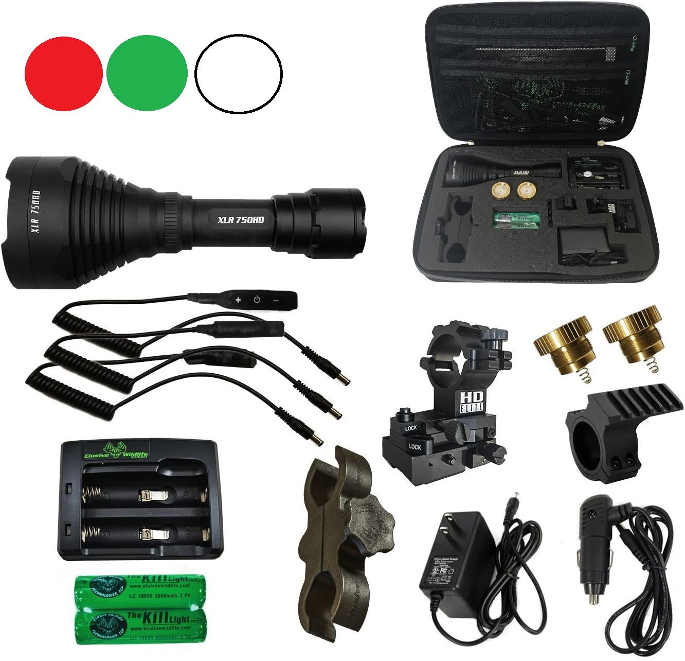 Фонарь Kill Light XLR 7500HD PRO комплект для карабина