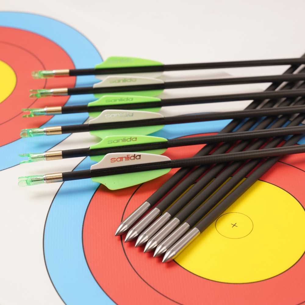 Стрела лучная спортивная Sanlida Hero 9 ID 3.2 12 шт.