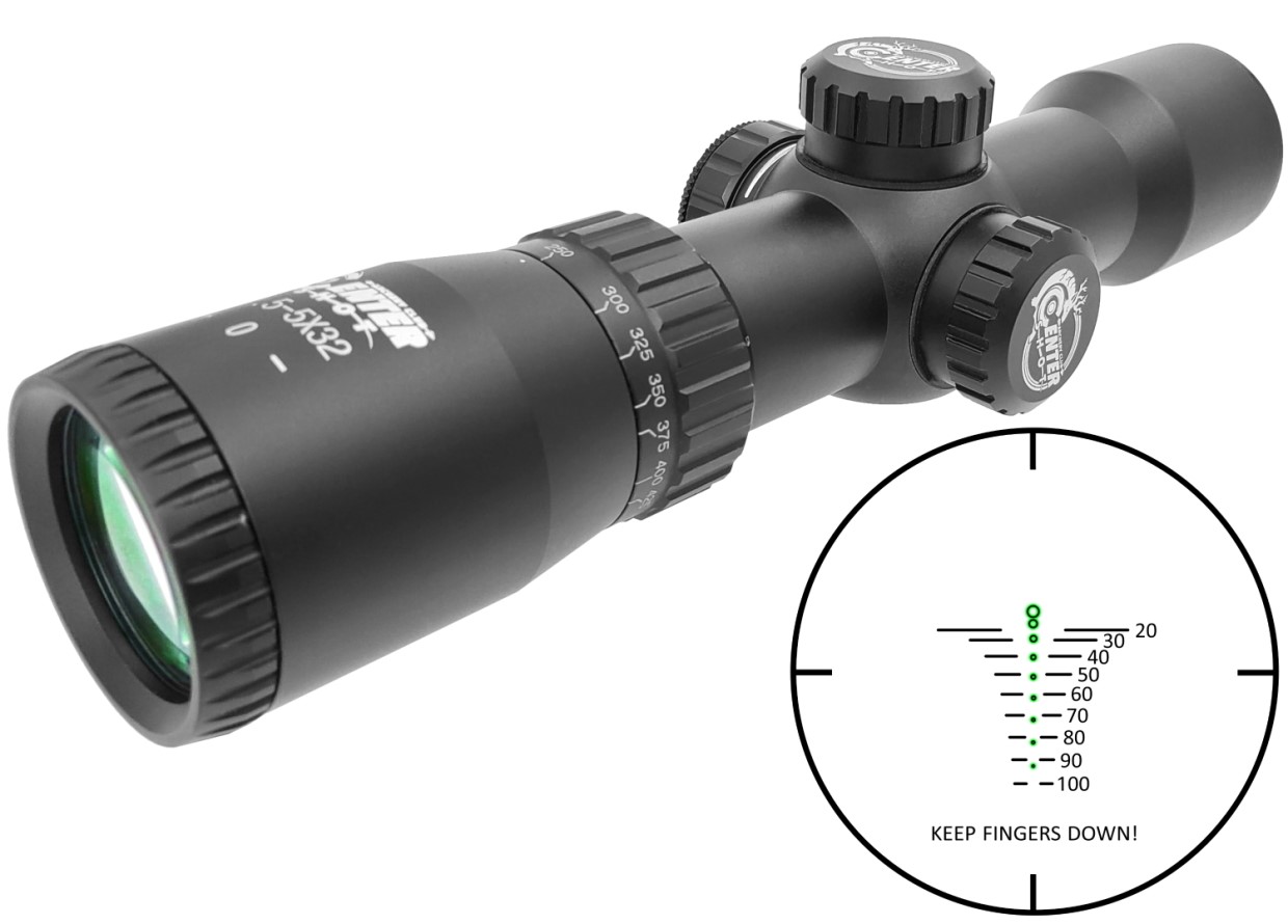 Прицел для арбалета оптический профессиональный 1,5-5х32 BORNER