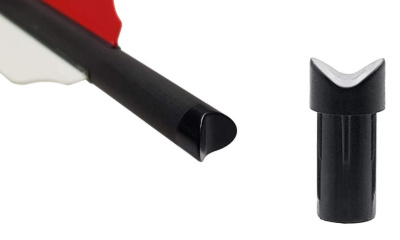 Хвостовик для арбалетных карбоновых стрел  7.6 мм черный